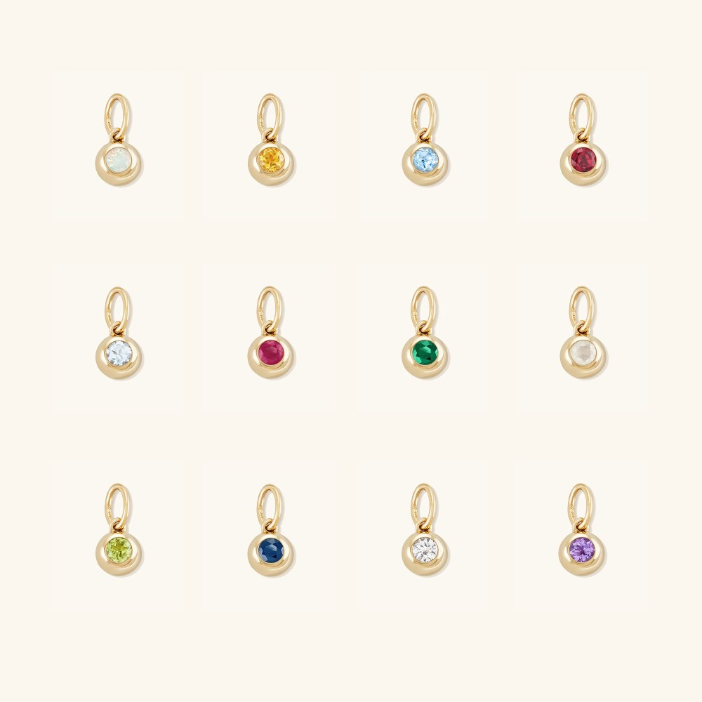Mejuri Birthstone Sphere Charm - 14k Yellow Gold Canada Store
