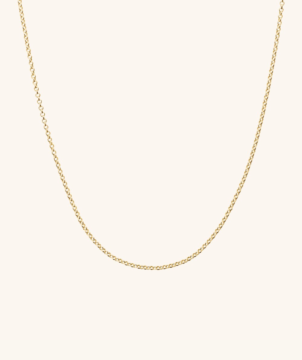 Mejuri Baby Rolo Chain - 14k Yellow Gold Canada Store