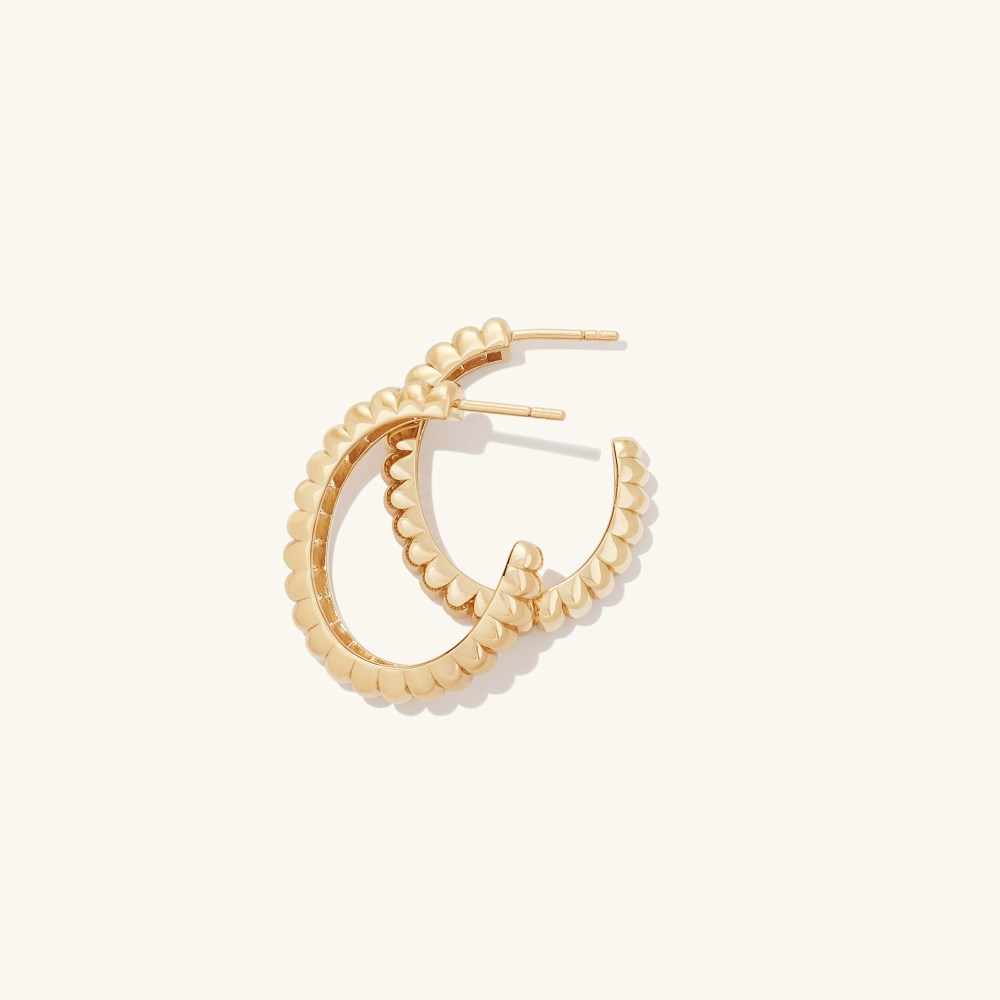 Mejuri Large Charlotte Hoops - Gold Vermeil Canada Store