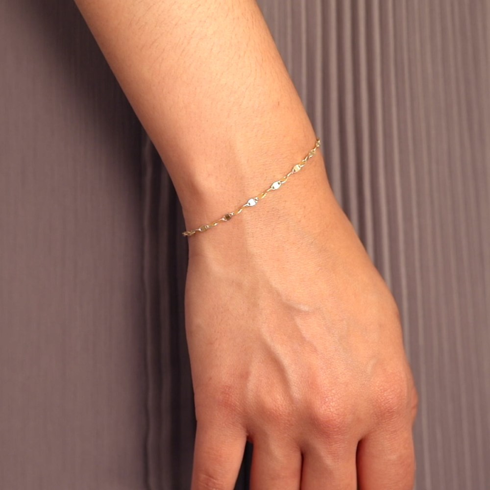 Mejuri Anchor Chain Bracelet - 14k Yellow Gold Canada Store