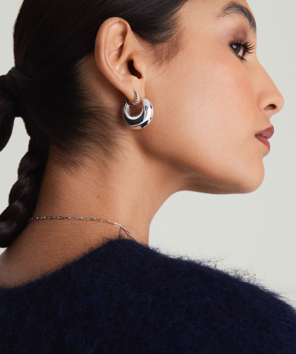 Mejuri Sculptural Hoops - Sterling Silver Canada Store