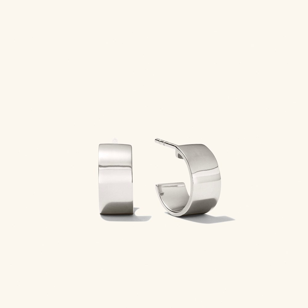 Mejuri Daily Huggie Hoops - Sterling Silver Canada Store