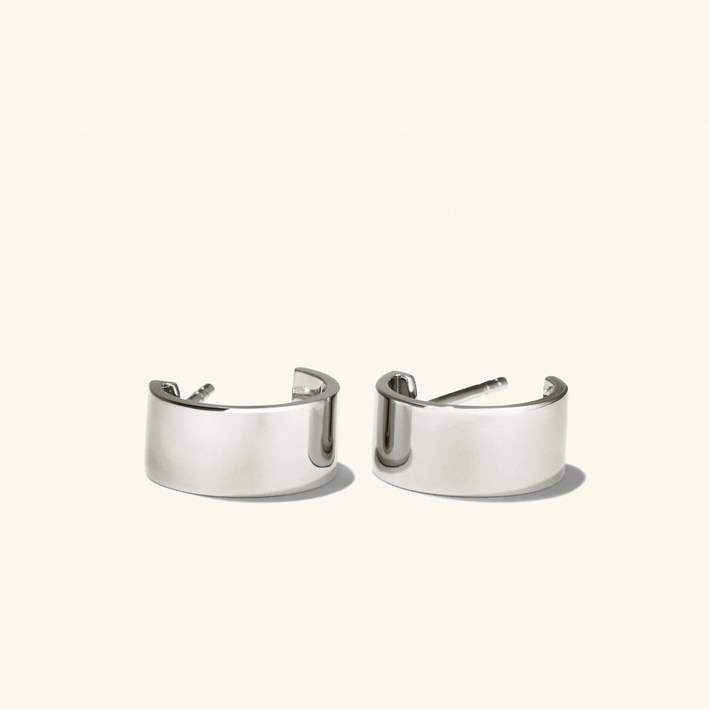 Mejuri Daily Huggie Hoops - Sterling Silver Canada Store