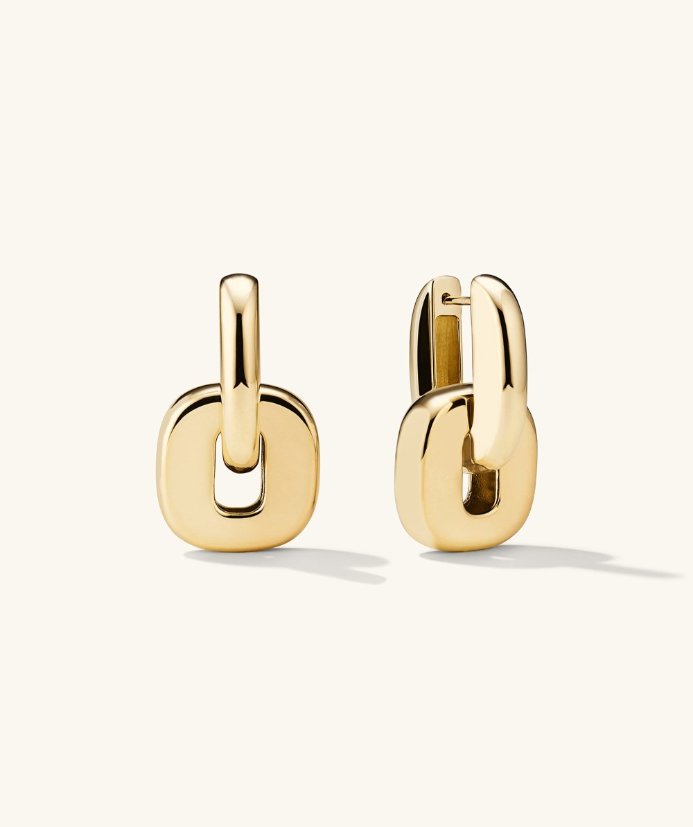 Mejuri Stevie Hoops - Gold Vermeil Canada Store