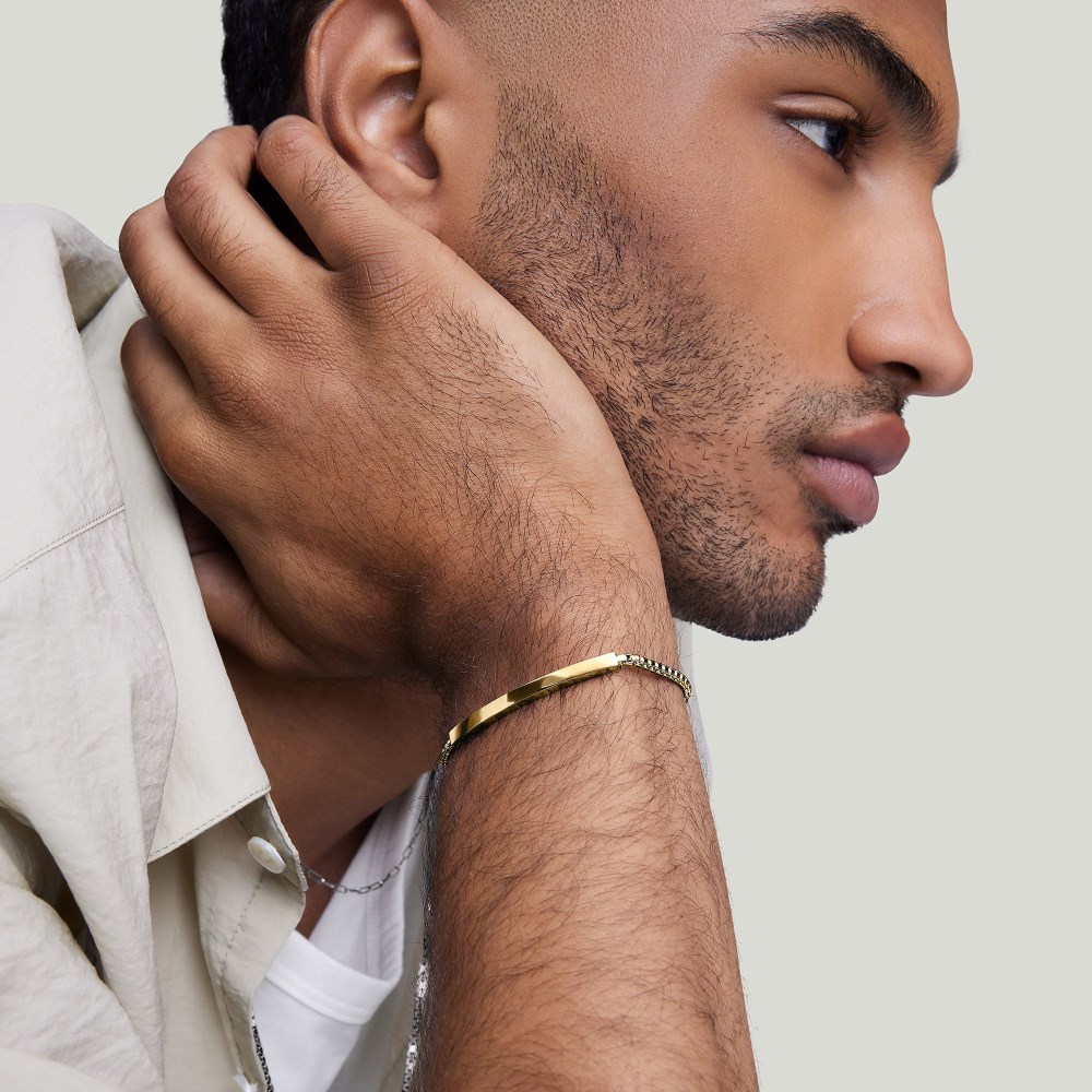 Mejuri Round Box Chain ID Bracelet - 14k Yellow Gold Canada Store