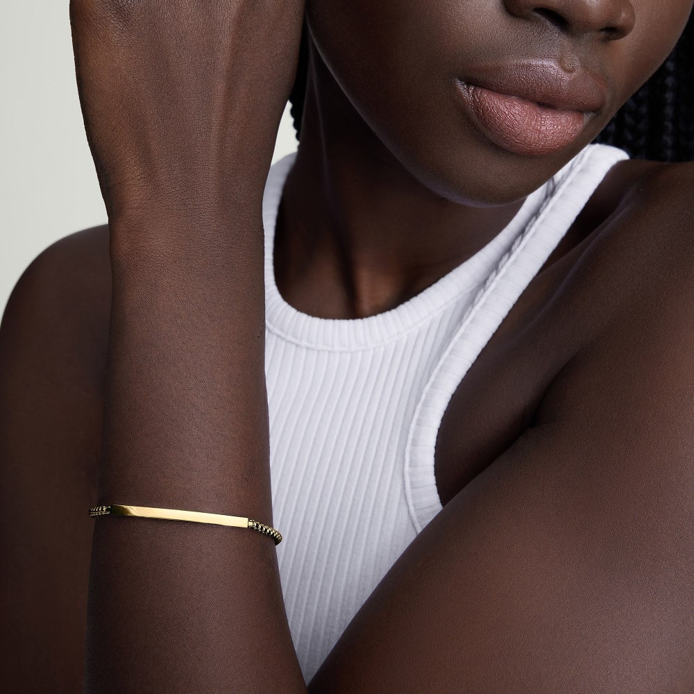 Mejuri Round Box Chain ID Bracelet - 14k Yellow Gold Canada Store