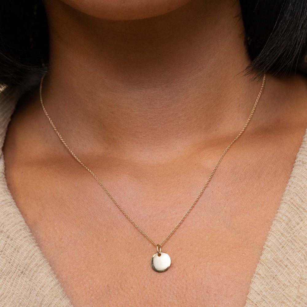 Mejuri Engravable Charm - 14k Yellow Gold Canada Store