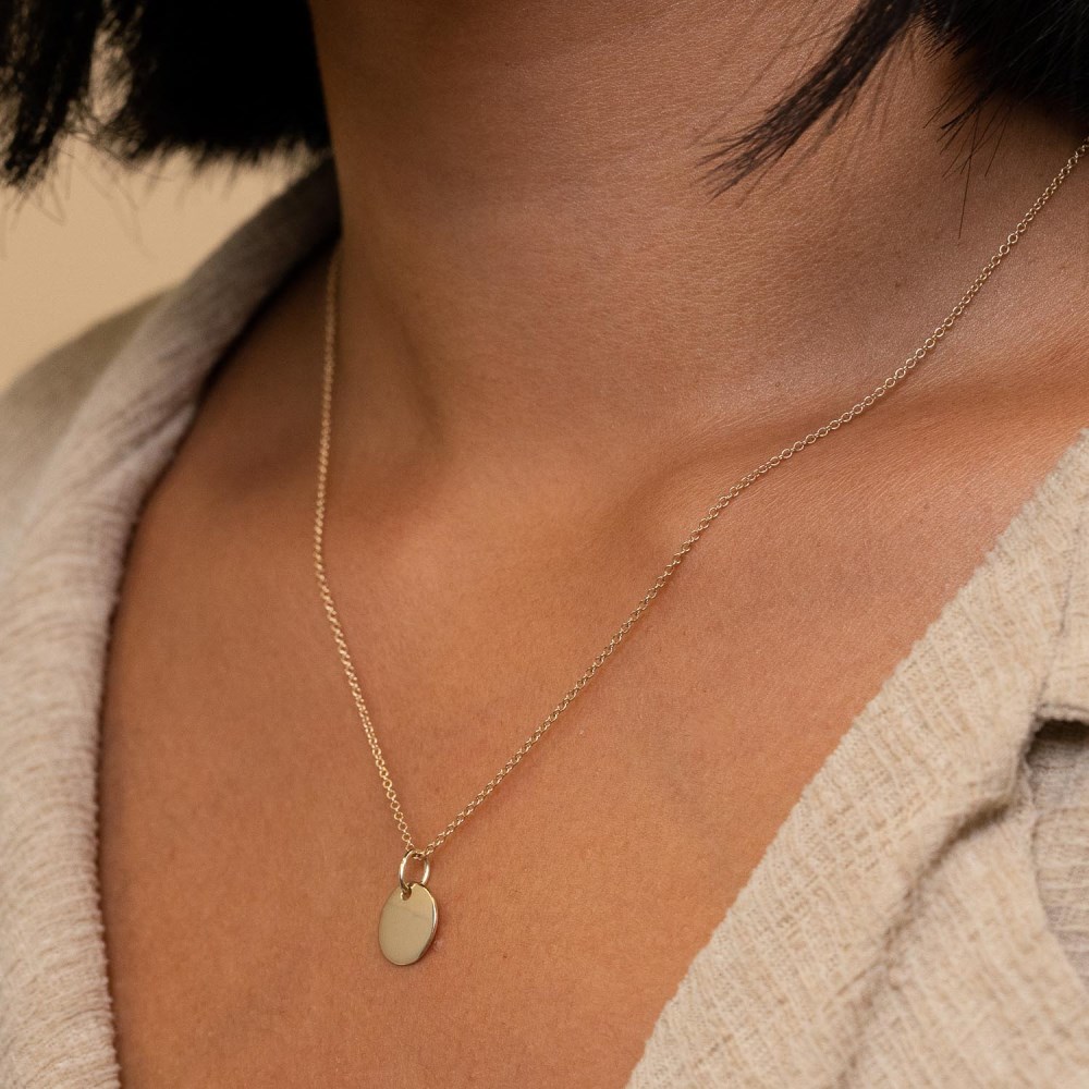 Mejuri Engravable Charm - 14k Yellow Gold Canada Store