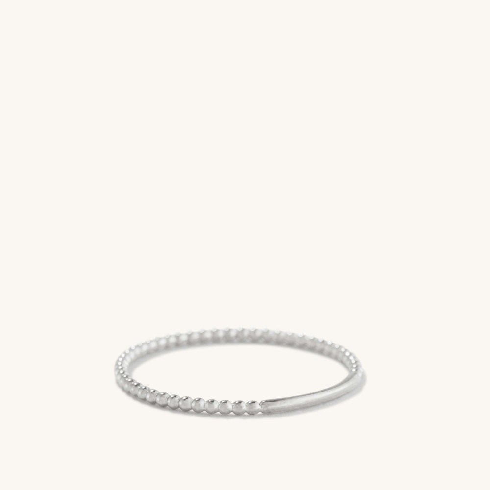 Mejuri Beaded Ring - 14k White Gold Canada Store
