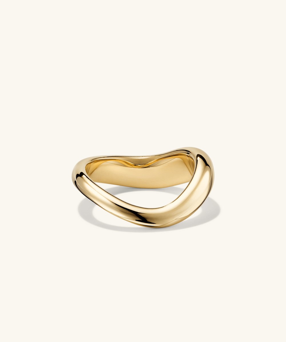 Mejuri D?me Figure Ring - Sterling Silver, Light Blue Enamel Canada Store