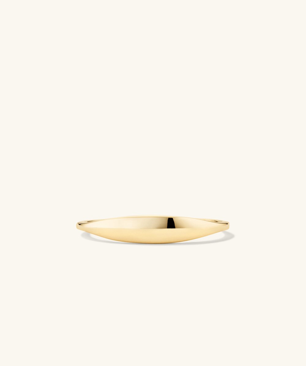 Mejuri Slim Signet Ring - 14k Yellow Gold Canada Store