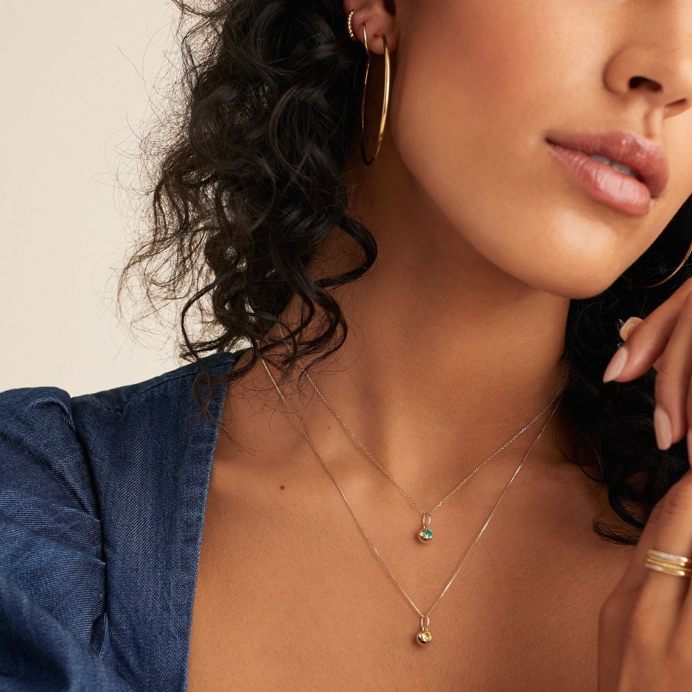 Mejuri Birthstone Sphere Charm - 14k Yellow Gold Canada Store