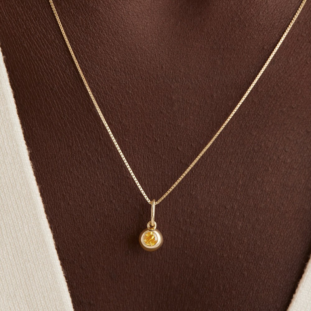 Mejuri Birthstone Sphere Charm - 14k Yellow Gold Canada Store