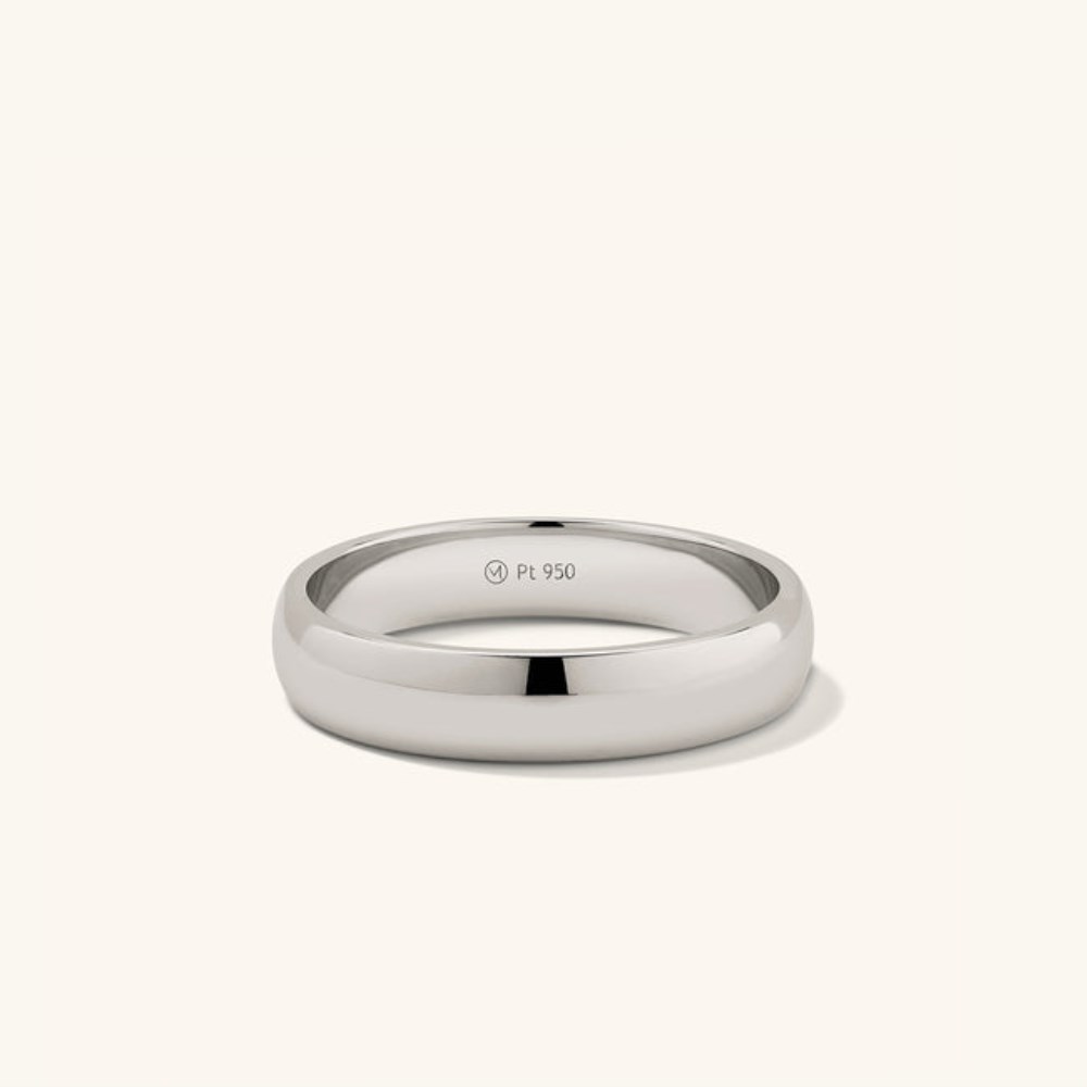Mejuri 4mm Curve Band - Platinum Canada Store