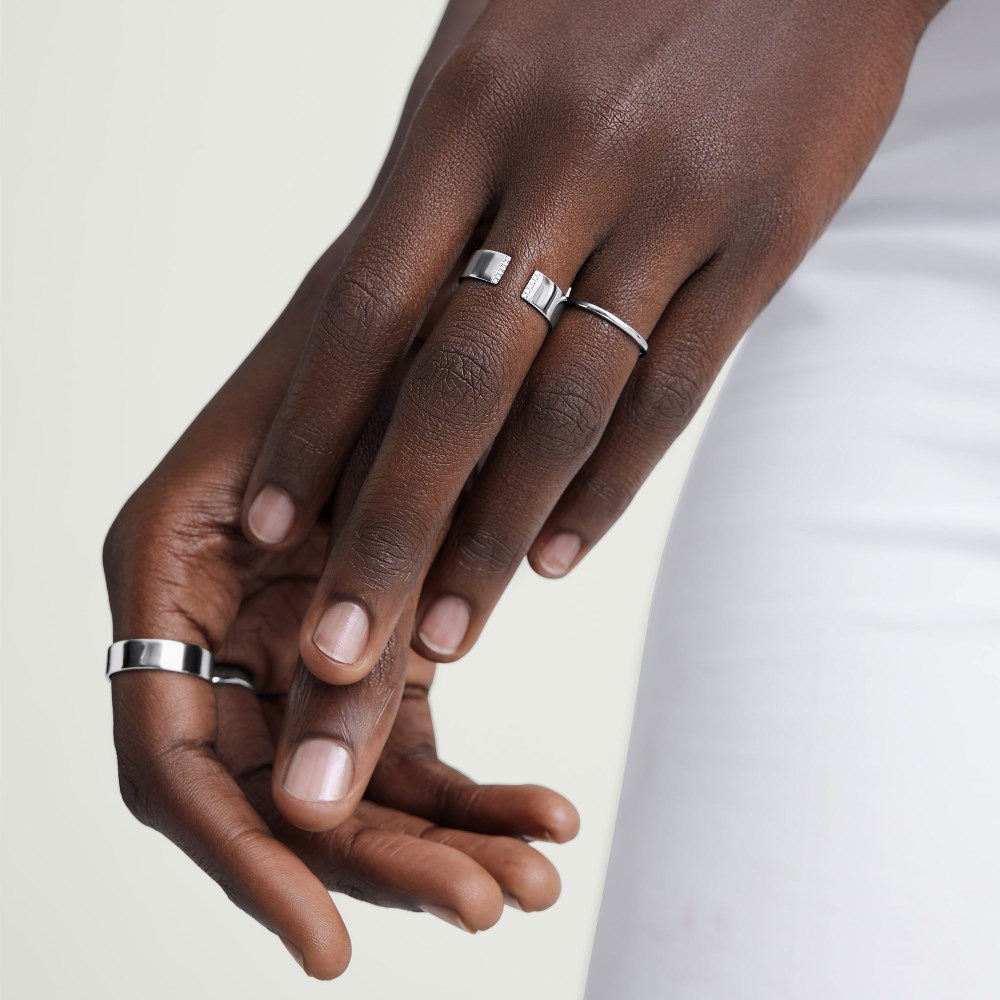 Mejuri Stacker Ring - 14k White Gold Canada Store
