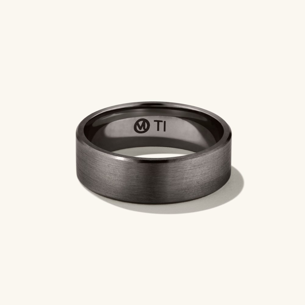 Mejuri 6mm Smooth Band - Black Titanium Canada Store