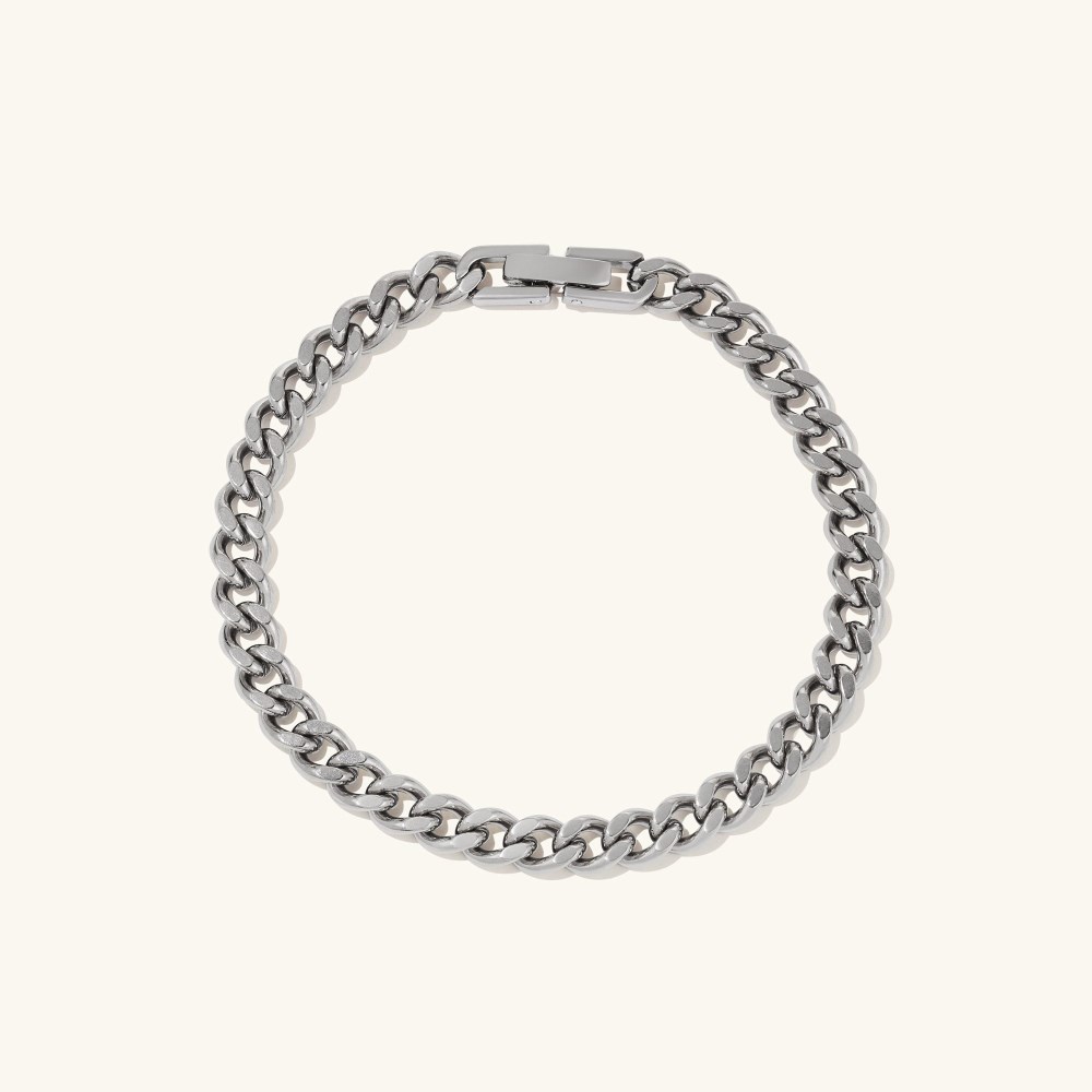 Mejuri 5mm Curb Chain Bracelet - Titanium Canada Store
