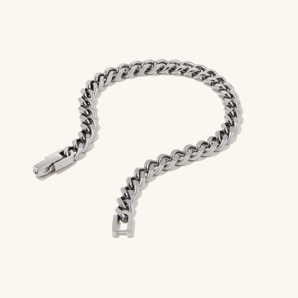 Mejuri 5mm Curb Chain Bracelet - Titanium Canada Store