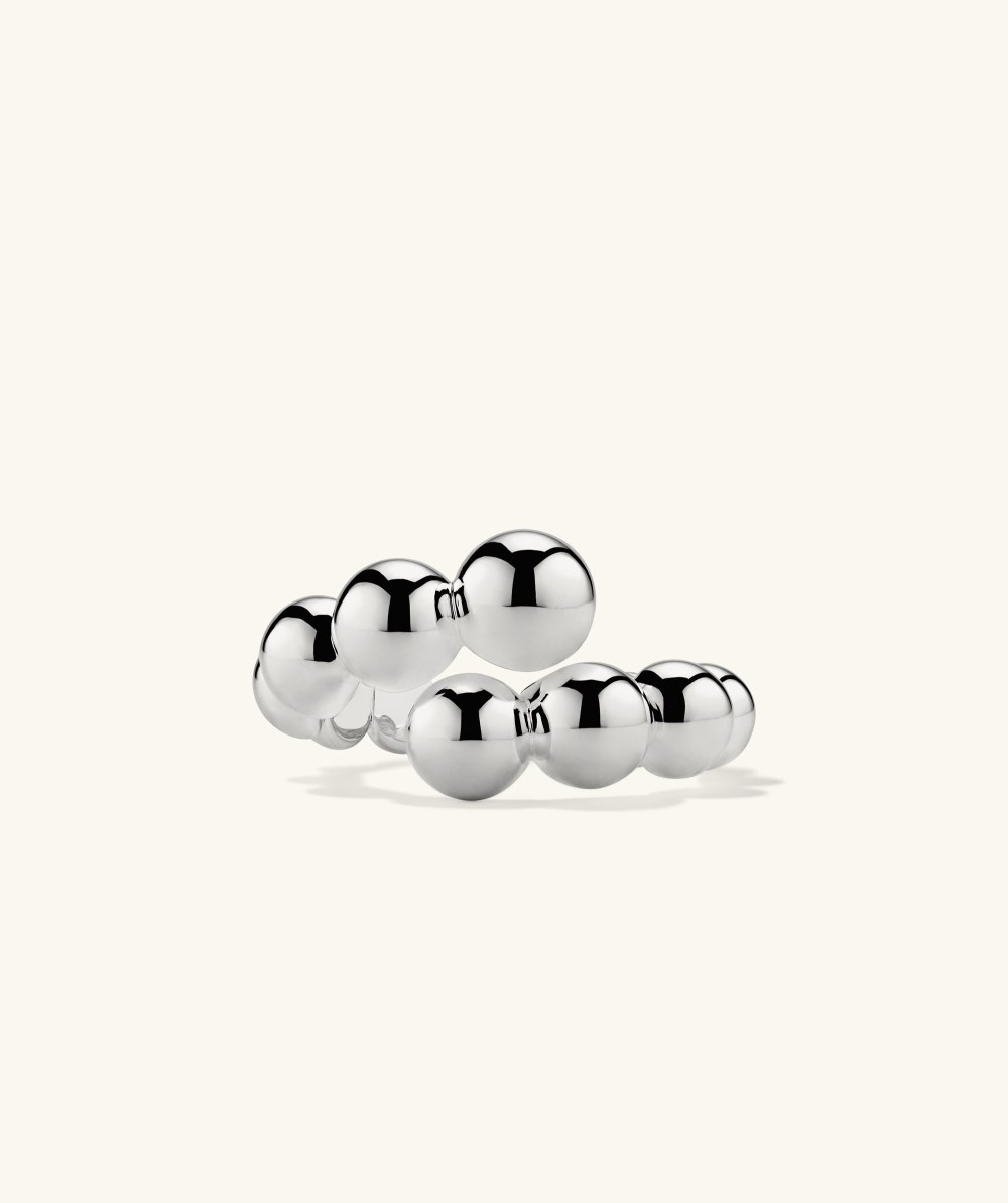 Mejuri Bubble Sphere Bypass Ring - Sterling Silver Canada Store
