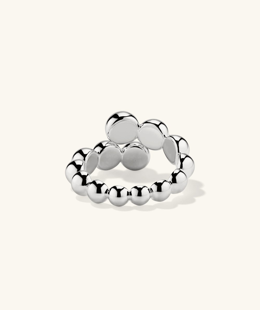 Mejuri Bubble Sphere Bypass Ring - Sterling Silver Canada Store
