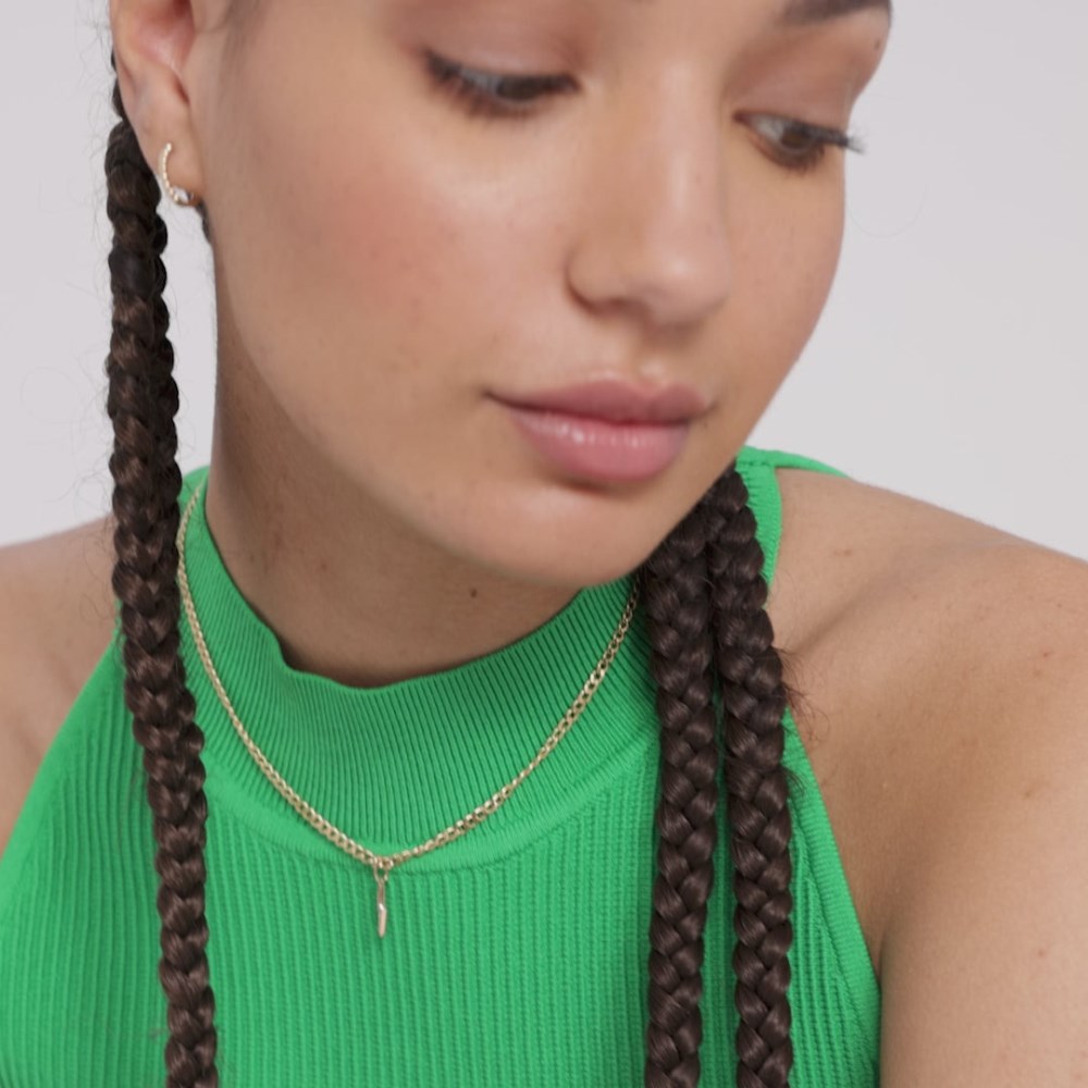 Mejuri Pavﾨﾦ Diamond Lightning Bolt Charm - 14k Yellow Gold Canada Store