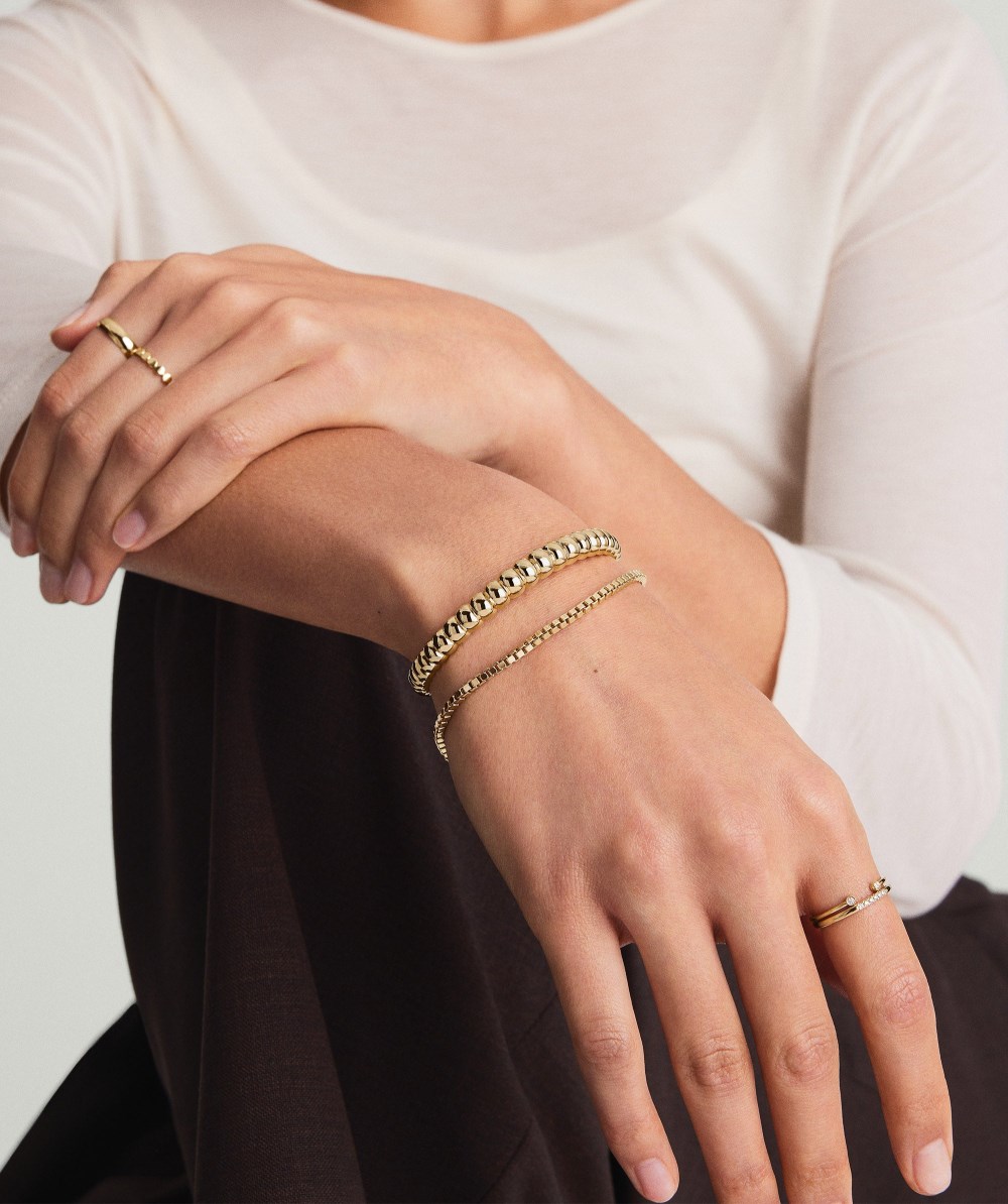 Mejuri Puffy Charlotte Cuff Bracelet - Gold Vermeil Canada Store