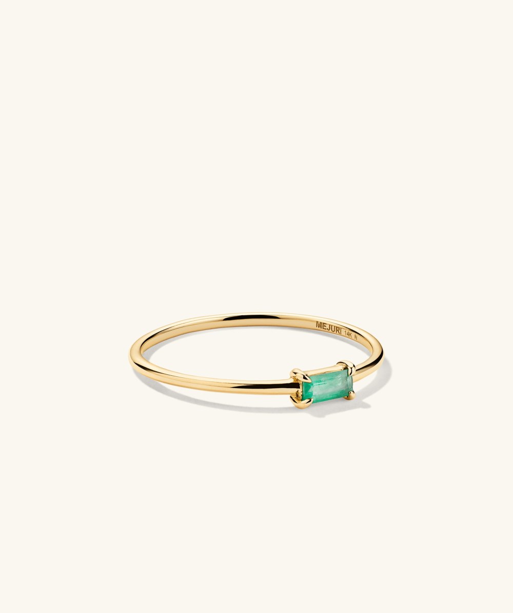 Mejuri Baguette Stacker Ring - 14k Yellow Gold Canada Store