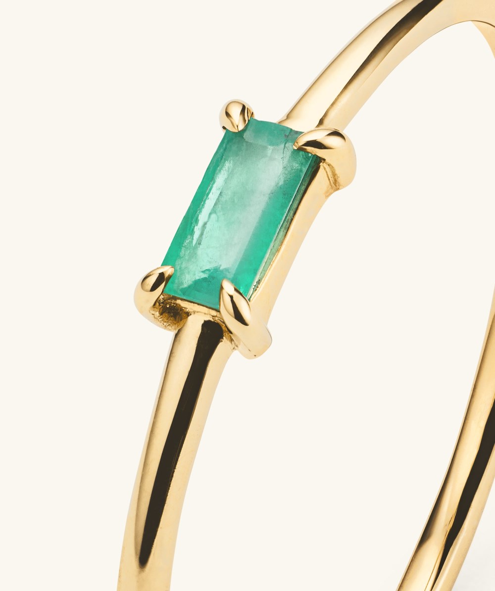 Mejuri Baguette Stacker Ring - 14k Yellow Gold Canada Store
