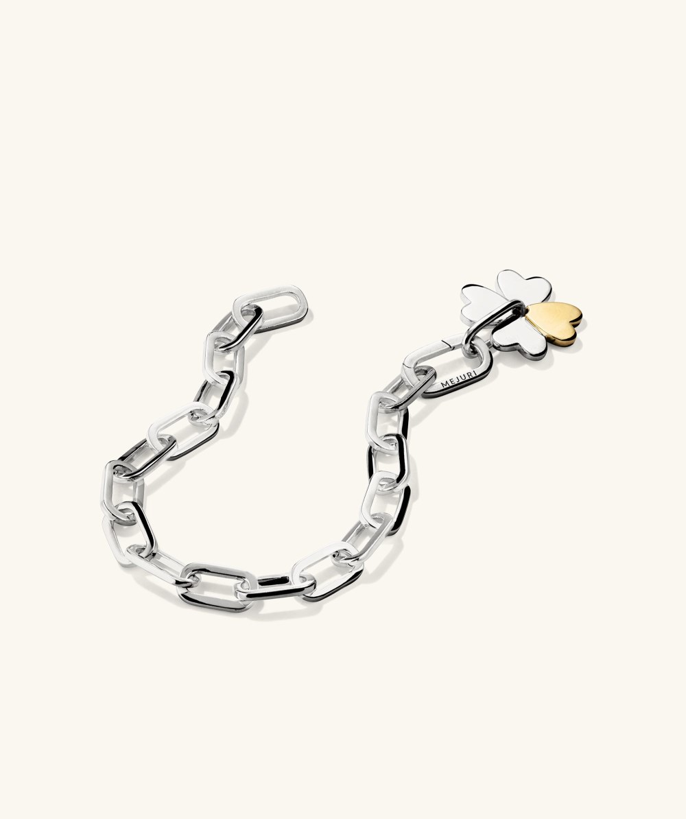 Mejuri Mejuri x GANNI Clover Charm Bracelet - Sterling Silver Canada Store