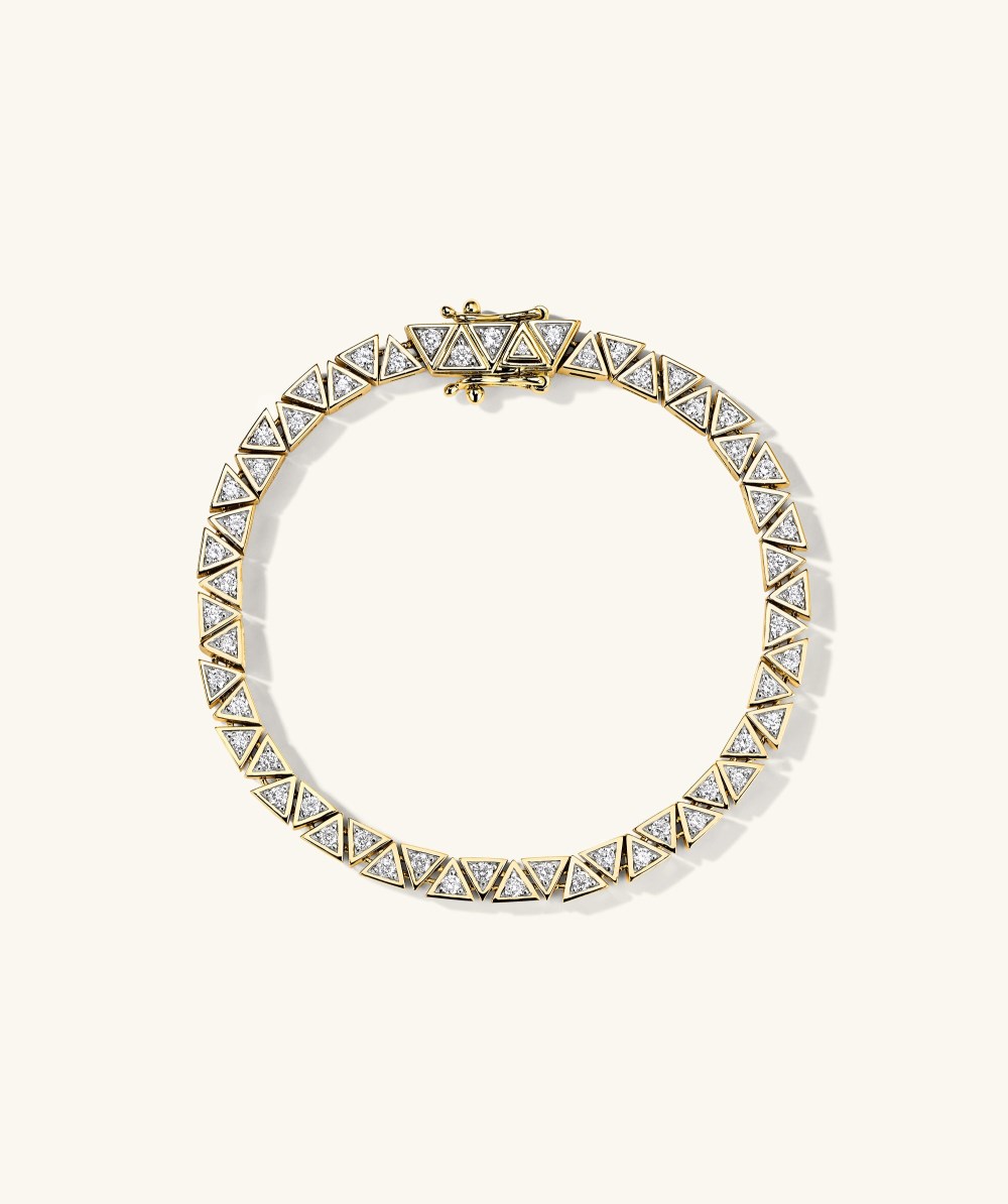 Mejuri Patra Diamond Tennis Bracelet - 14k Yellow Gold Canada Store