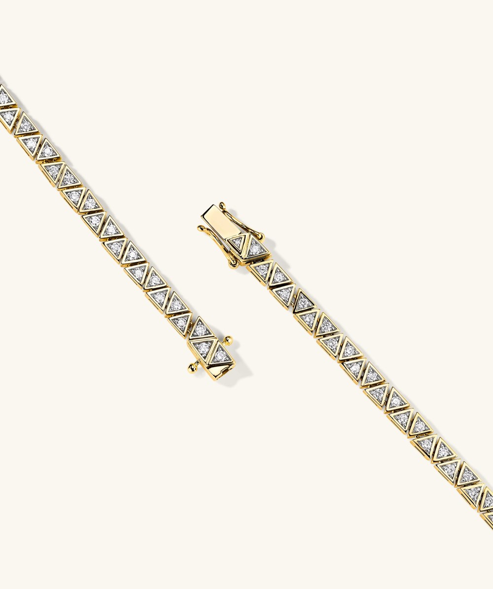 Mejuri Patra Diamond Tennis Bracelet - 14k Yellow Gold Canada Store