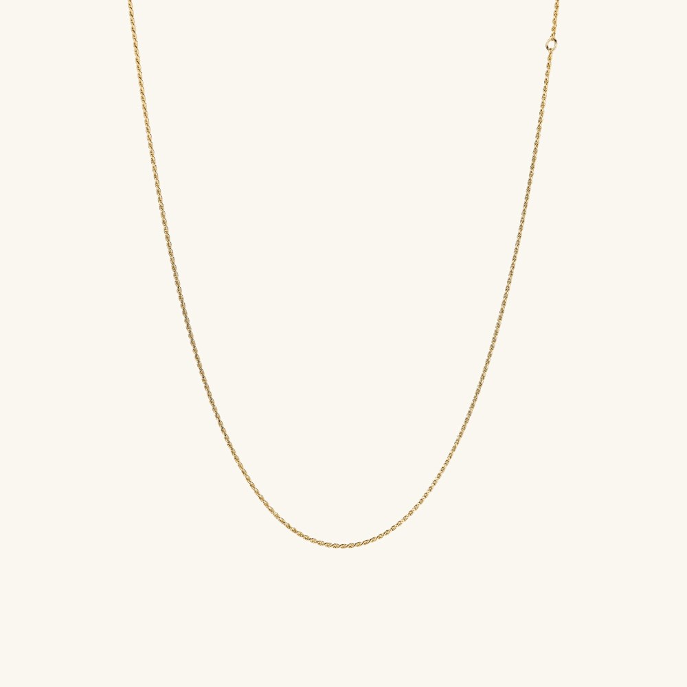 Mejuri Rope Chain Necklace - Gold Vermeil Canada Store