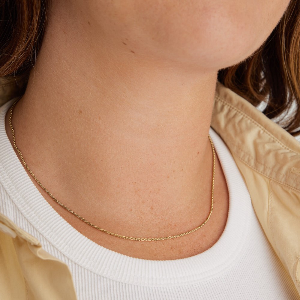 Mejuri Rope Chain Necklace - Gold Vermeil Canada Store