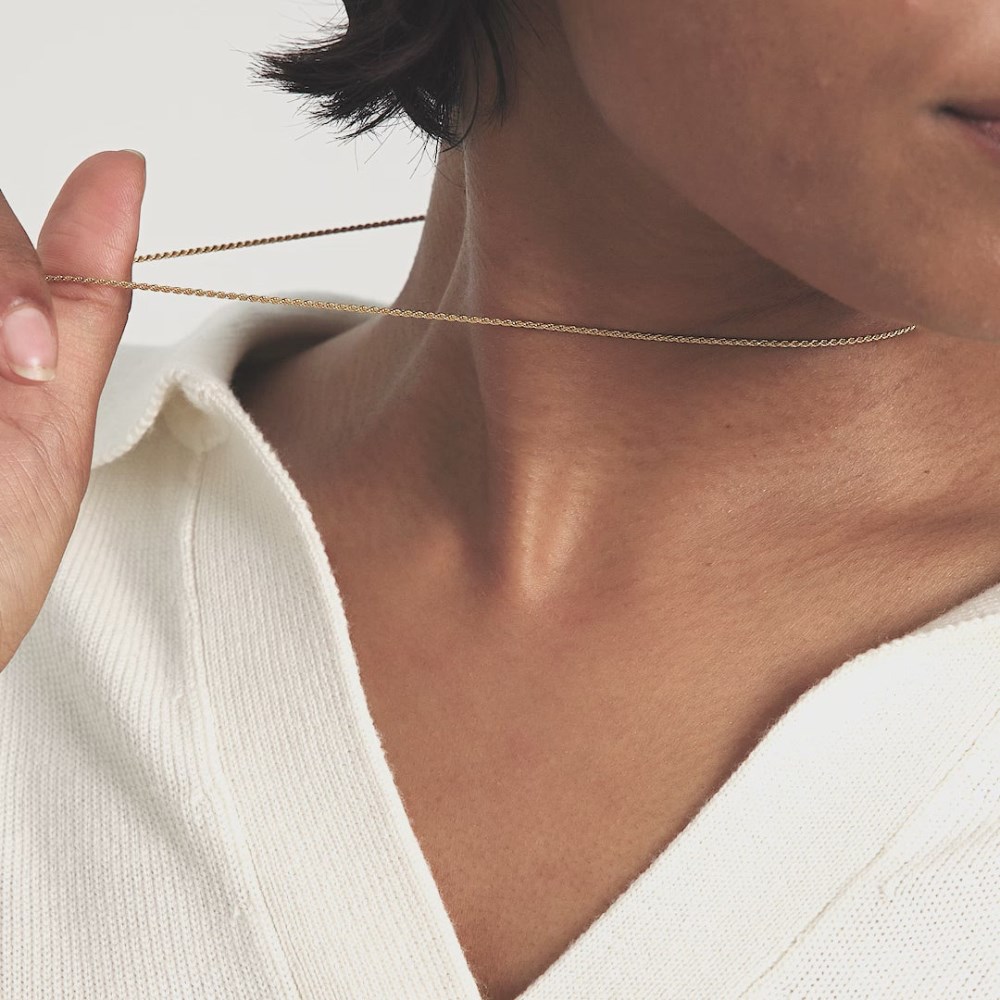 Mejuri Rope Chain Necklace - Gold Vermeil Canada Store