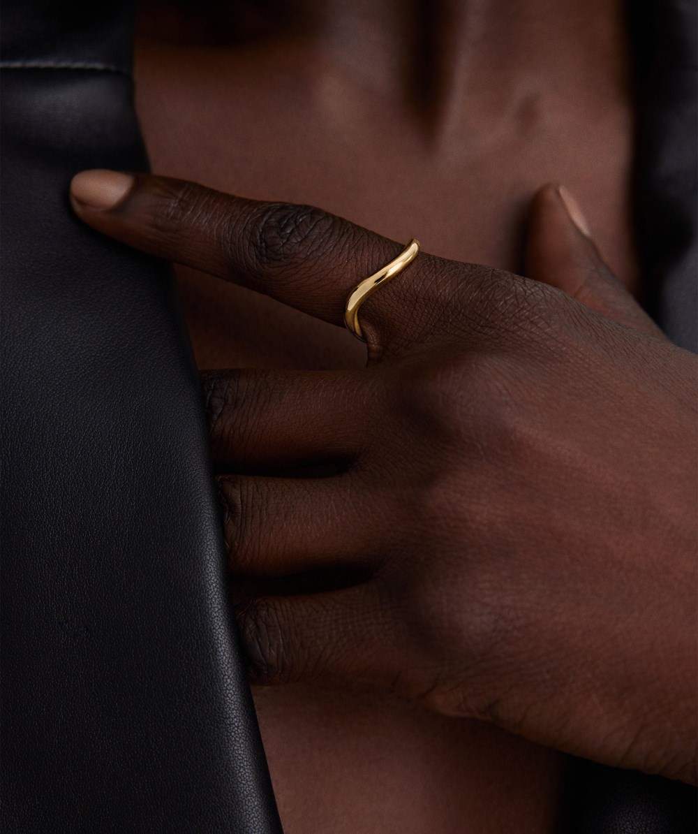 Mejuri D?me Figure Stacker Ring - 14k Yellow Gold Canada Store