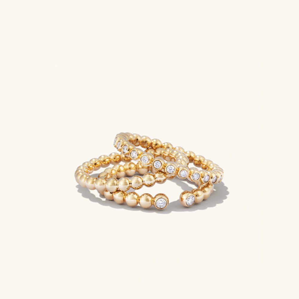 Mejuri Bold Beaded Ring - 14k Yellow Gold Canada Store