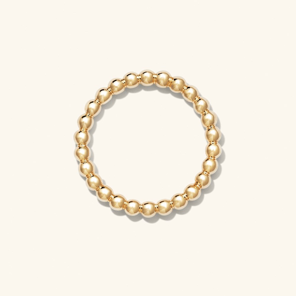 Mejuri Bold Beaded Ring - 14k Yellow Gold Canada Store