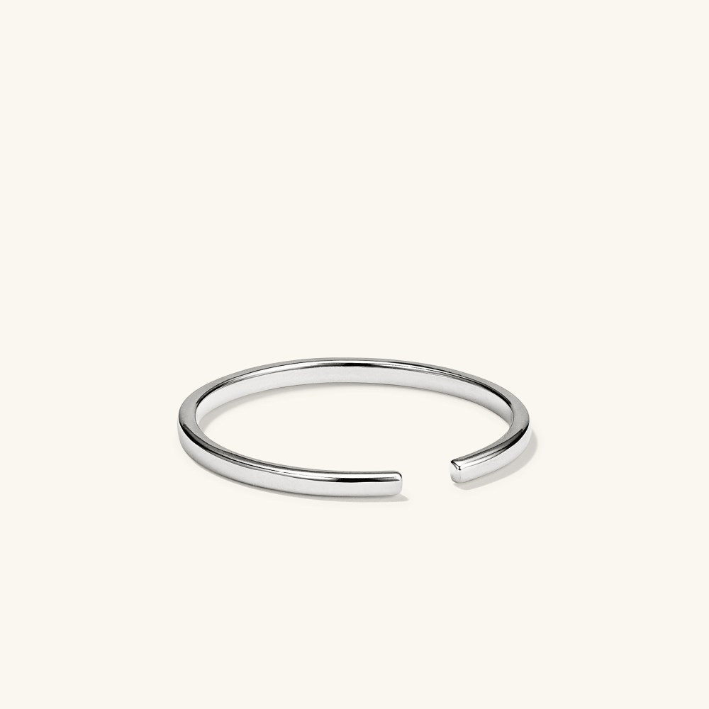 Mejuri Beam Open Ring Stacker Set - 14k White Gold Canada Store
