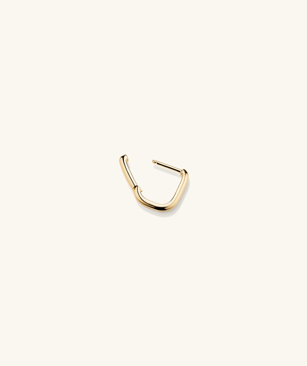 Mejuri Single Huggie U Hoop - 14k Yellow Gold Canada Store