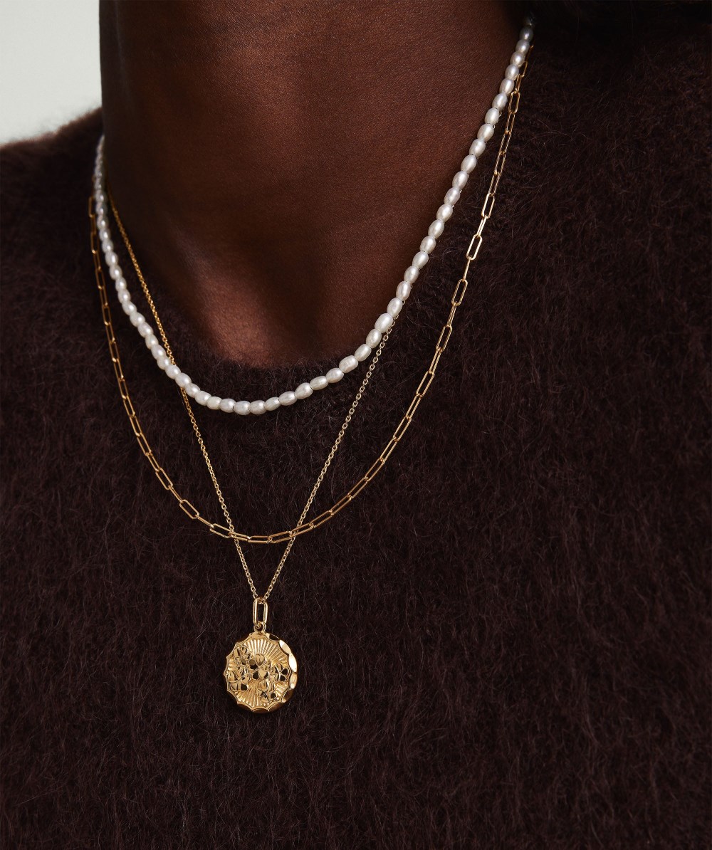 Mejuri Blossom Pendant Necklace - Gold Vermeil Canada Store