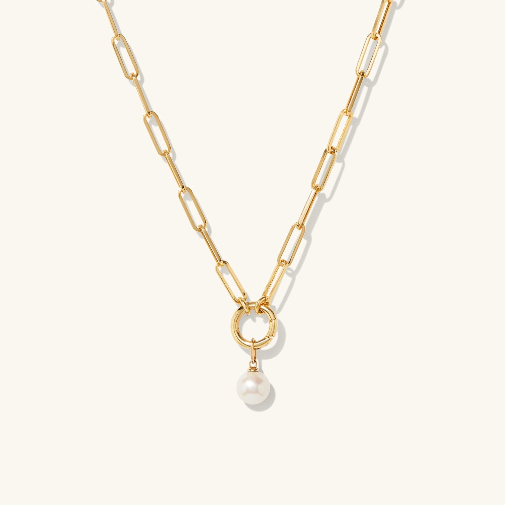 Mejuri Pearl Drop Charm - 14k Yellow Gold Canada Store