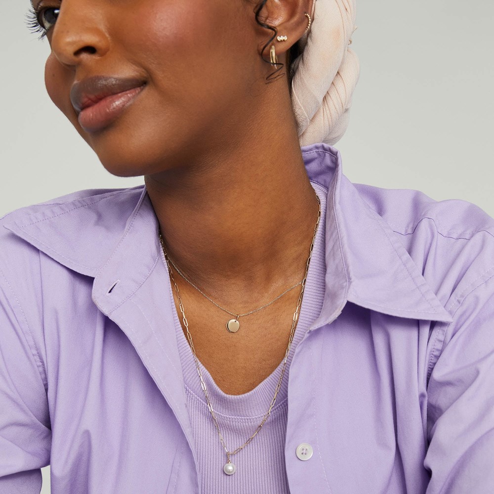Mejuri Pearl Drop Charm - 14k Yellow Gold Canada Store