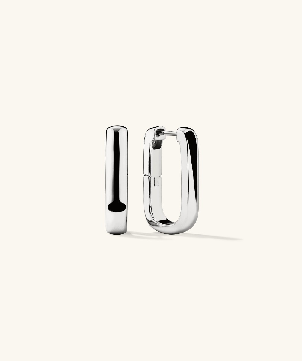 Mejuri Chunky Large U Hoops - Sterling Silver Canada Store