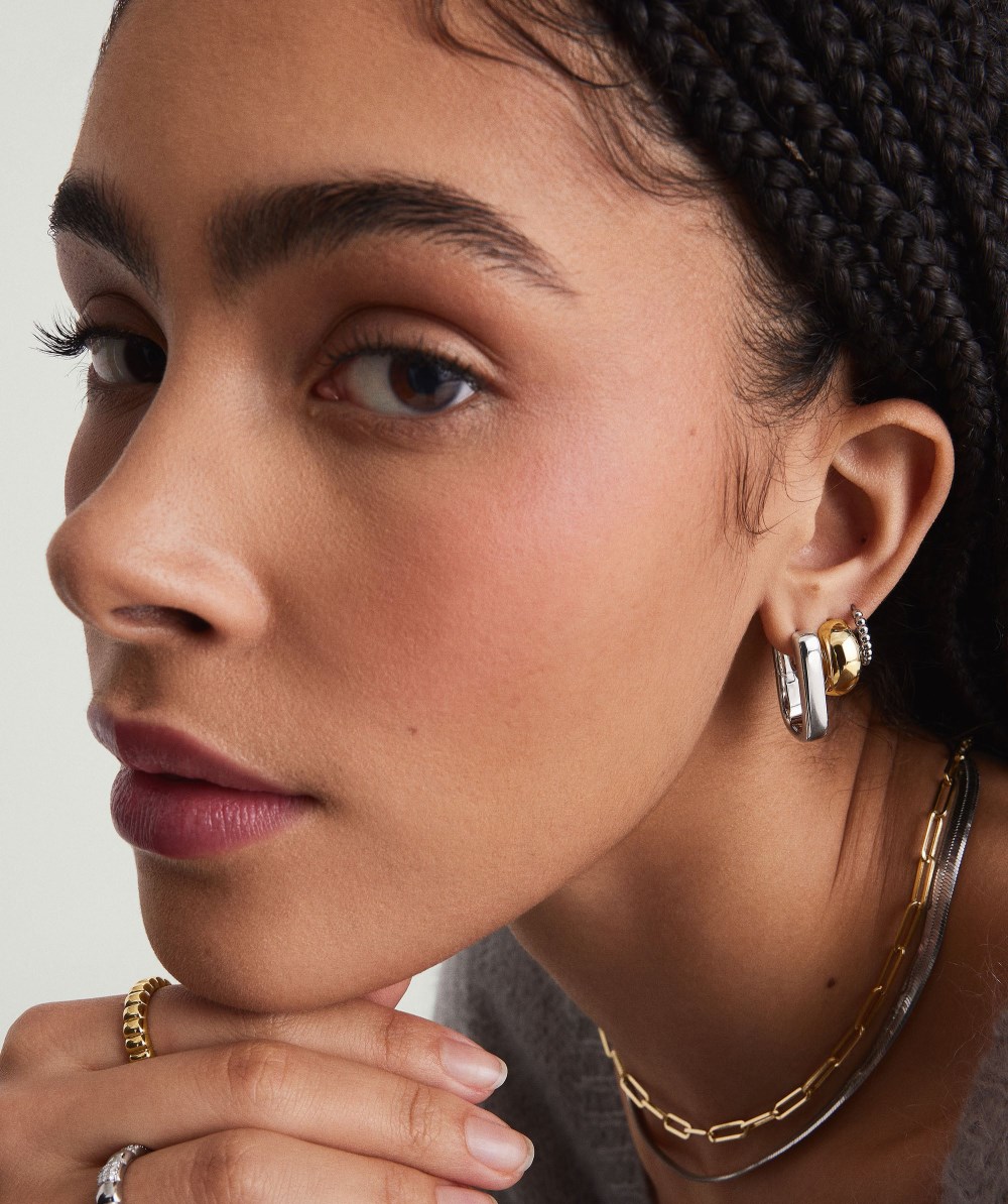 Mejuri Chunky Large U Hoops - Sterling Silver Canada Store