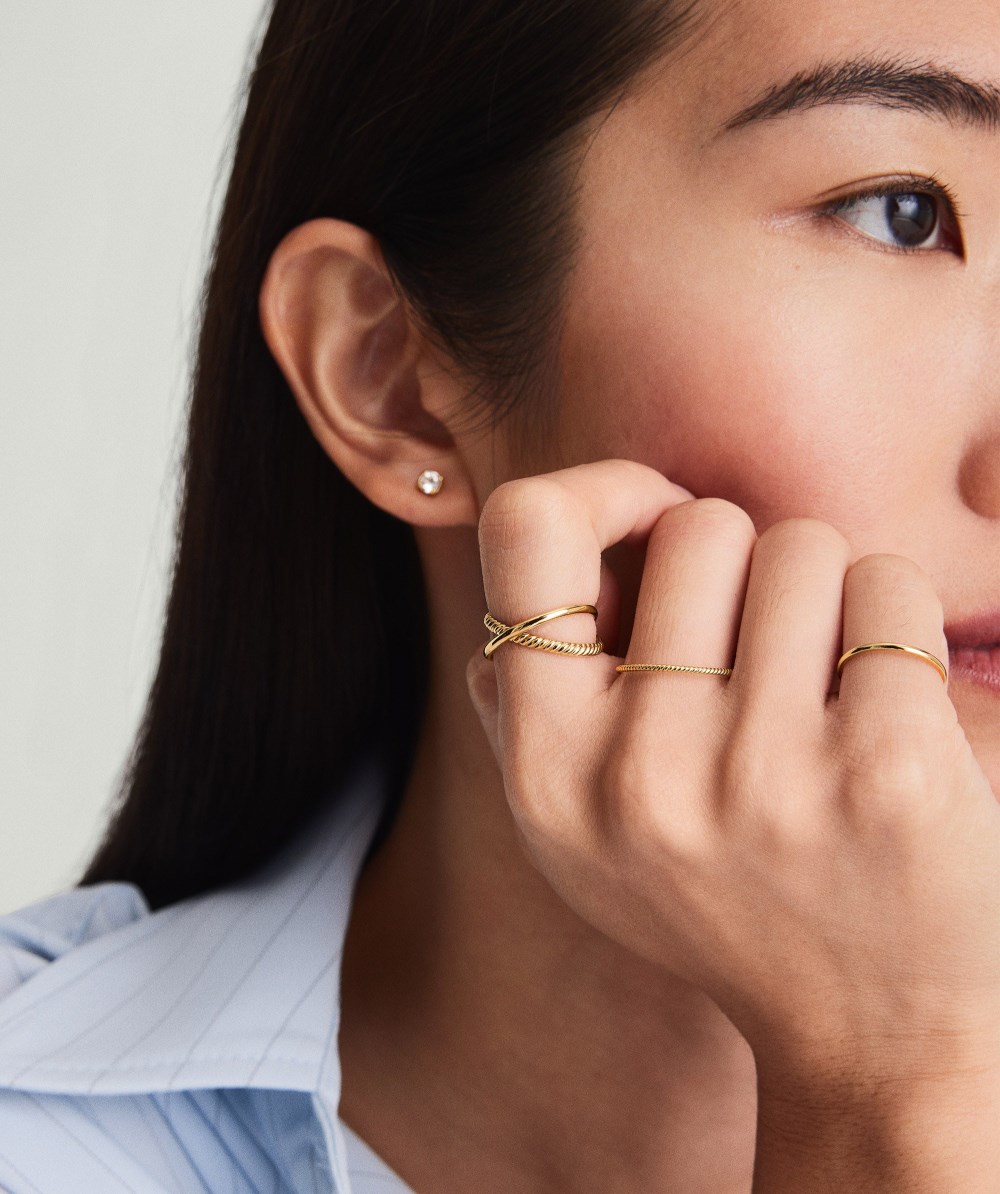 Mejuri Duo Ring - 14k Yellow Gold Canada Store