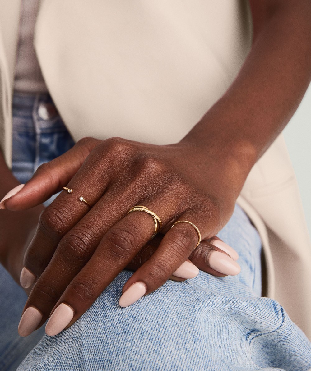 Mejuri Duo Ring - 14k Yellow Gold Canada Store