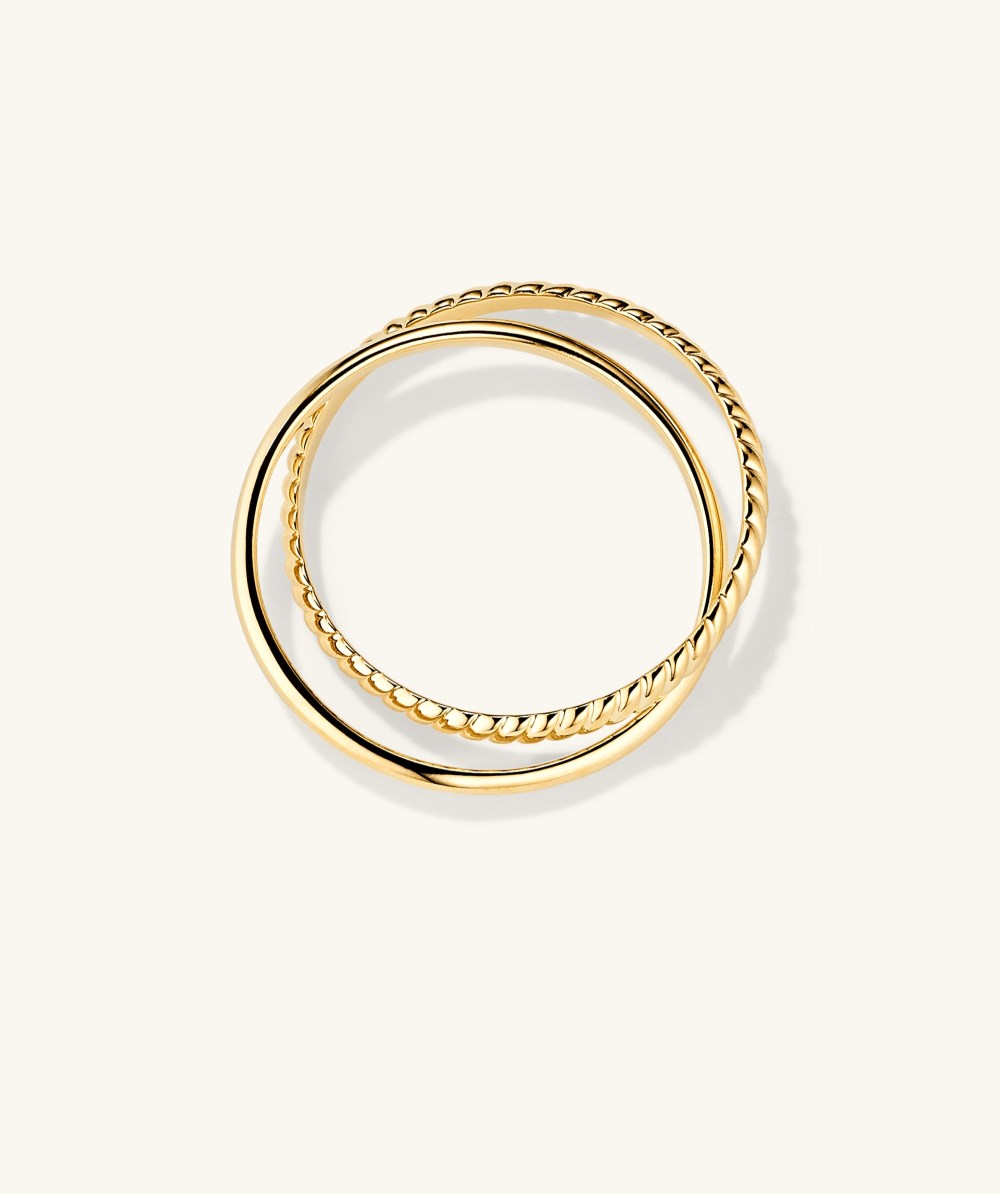 Mejuri Duo Ring - 14k Yellow Gold Canada Store