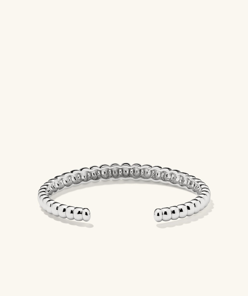Mejuri Puffy Charlotte Cuff Bracelet - Sterling Silver Canada Store