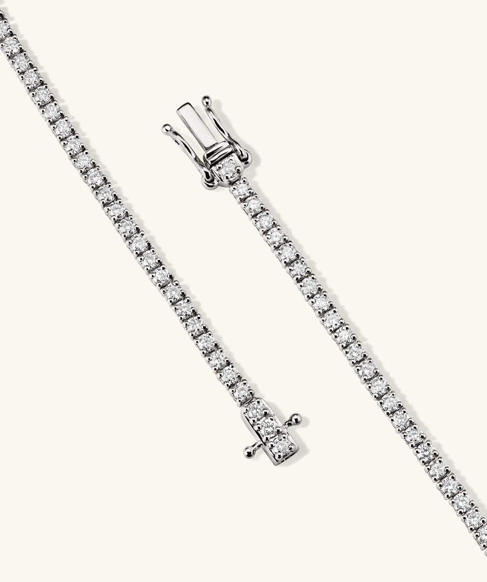 Mejuri Lab Grown Diamond Tennis Necklace 1.8mm - 14k White Gold Canada Store