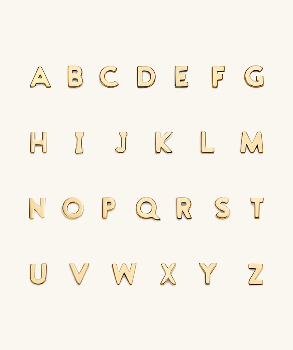 Mejuri Letter Stud - 14k Yellow Gold Canada Store